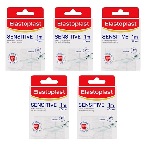 Elastoplast Sensitive Wound Plaster 6cm x 1m Pack of 5