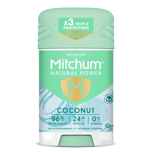 Mitchum Natural Deodorant Stick Coconut 40g