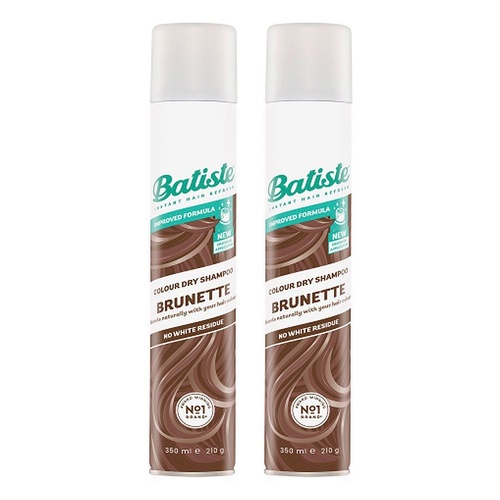 Batiste Dry Shampoo Hint of Colour Brunette 350mL Pack of 2
