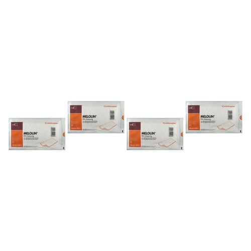 Melolin Low Adherent Wound Dressing 10cm x 20cm x 100 Bundle of 4