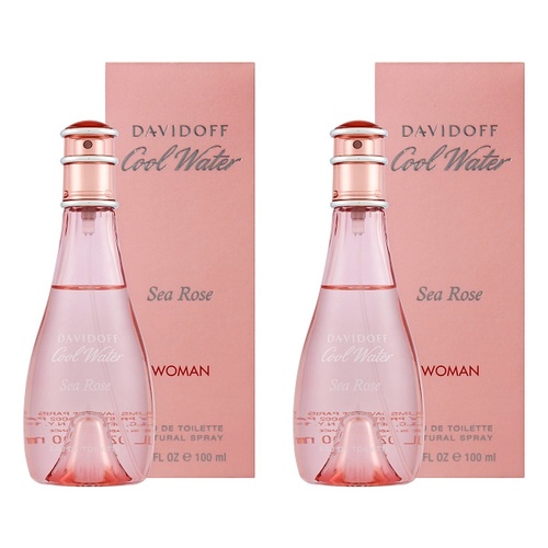 Davidoff Cool Water Sea Rose EDT 100mL Pack of 2