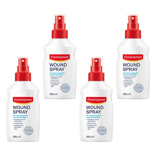 Elastoplast Wound Spray 100mL Pack of 4