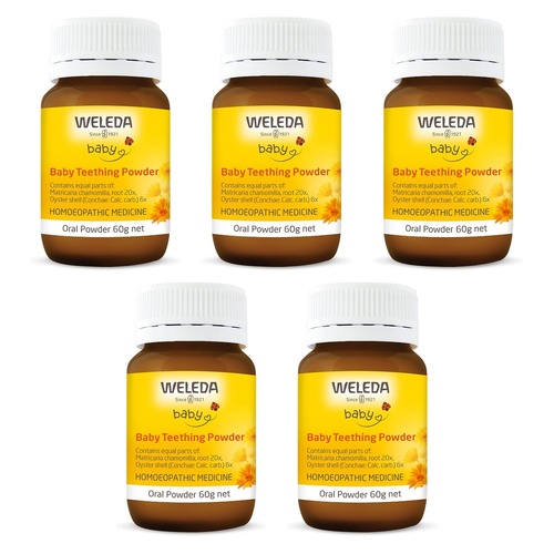 Weleda Baby Teething Powder 60g Pack of 5