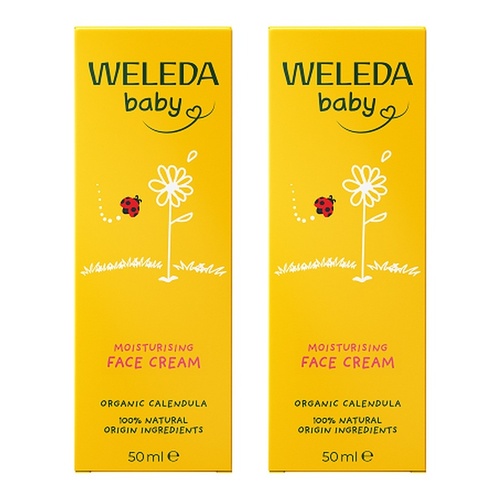 Weleda Calendula Baby Face Cream 50mL Pack of 2
