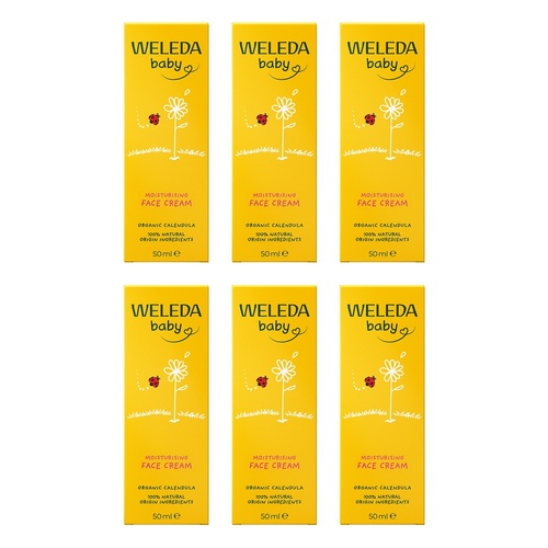 Weleda Calendula Baby Face Cream 50mL Pack of 6