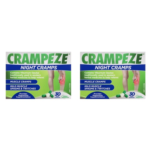 Crampeze Leg Cramps & Spasms 30 Capsules Pack of 2