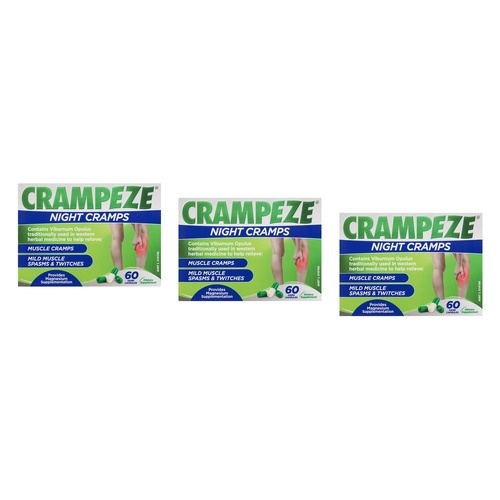 Crampeze Night Cramps 60 Capsules Pack of 3