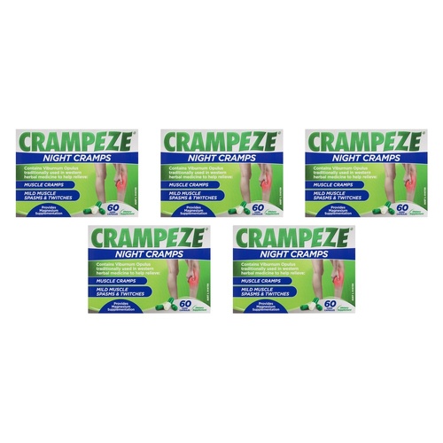 Crampeze Night Cramps 60 Capsules Pack of 5