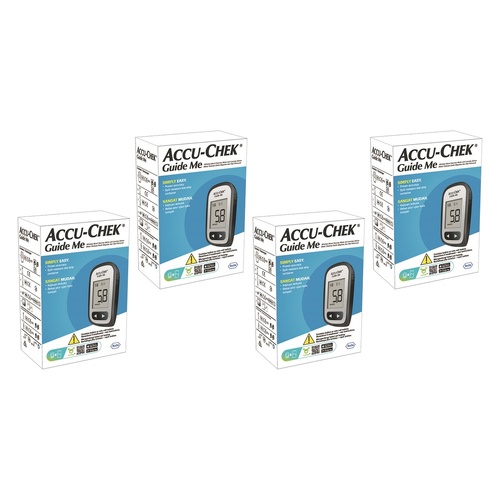 Accu-Chek Guide Me Wireless Blood Glucose Meter and Lancing Device Pack of 4