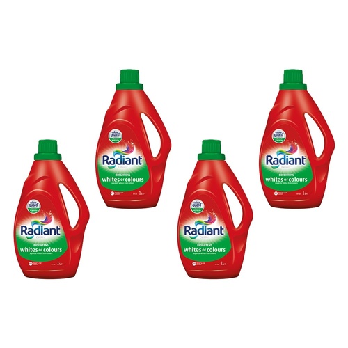 Radiant Fab Laundry Liquid Whites & Colours 2L x 4 Bundle of 4