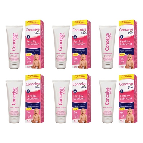 Conceive Plus Fertility Personal Lubricant Boxed Tube 75mL Pack of 6