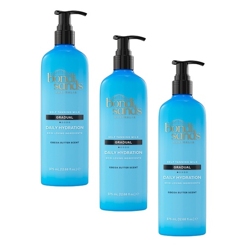 Bondi Sands Gradual Tanning Milk 375mL Pack of 3