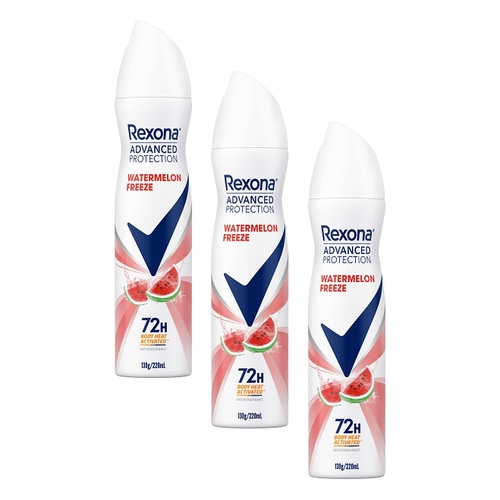 Rexona Advanced Protection Watermelon Freeze & Cactus Water 220mL Pack of 3