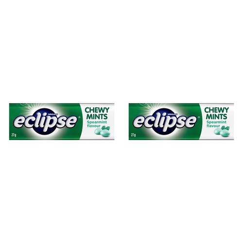 Eclipse Spearmint Chewy Mints 27g x 20 Bundle of 2