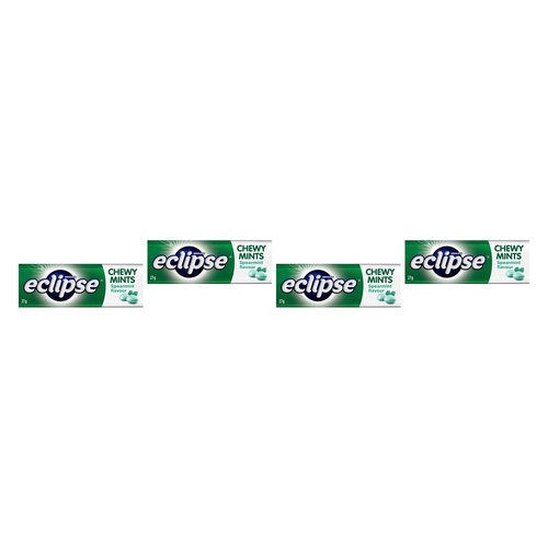 Eclipse Spearmint Chewy Mints 27g x 20 Bundle of 4