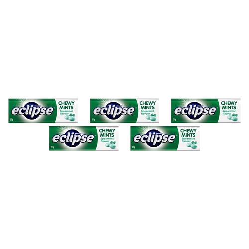 Eclipse Spearmint Chewy Mints 27g x 20 Bundle of 5
