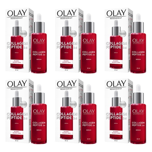 Olay Regenerist Collagen Peptide 24 Face Serum 30mL Pack of 6