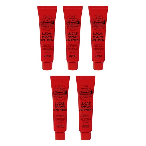 Lucas' Papaw Ointment Tube 25g x 6 Bundle of 5