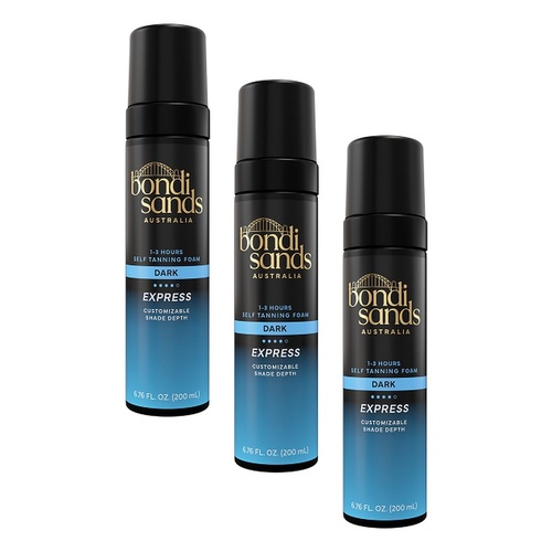 Bondi Sands Express Self Tanning Foam Dark 200mL Pack of 3