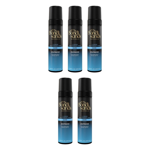 Bondi Sands Express Self Tanning Foam Dark 200mL Pack of 5