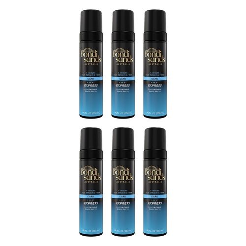 Bondi Sands Express Self Tanning Foam Dark 200mL Pack of 6