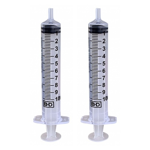 Stitch 10mL Luer Slip BD Syringe 100 Pack Bundle of 2