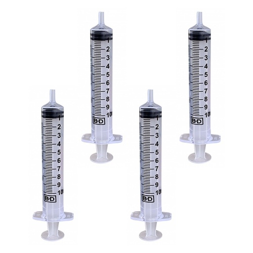 Stitch 10mL Luer Slip BD Syringe 100 Pack Bundle of 4