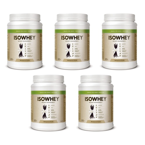 IsoWhey Weight Management Shake Madagascan Vanilla 672g Pack of 5