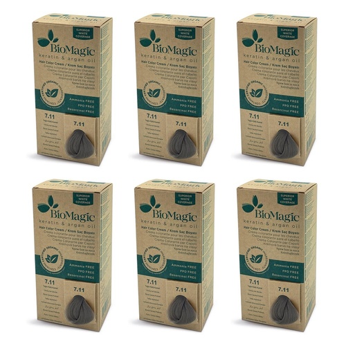 Bio Magic Permanent Intense Ash Blonde 7/11 Pack of 6