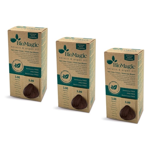 Bio Magic Permanent Dark Brown 3/00 Pack of 3