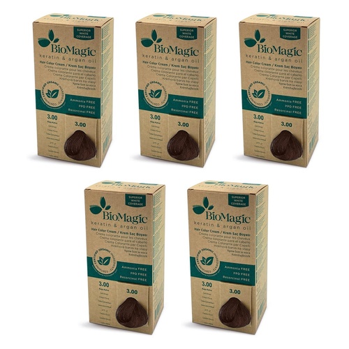 Bio Magic Permanent Dark Brown 3/00 Pack of 5