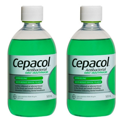 Cepacol Mint Solution 500mL Pack of 2