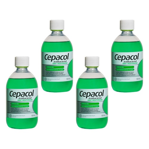 Cepacol Mint Solution 500mL Pack of 4