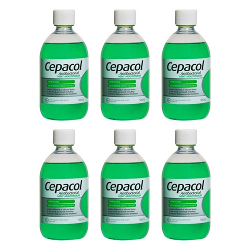 Cepacol Mint Solution 500mL Pack of 6