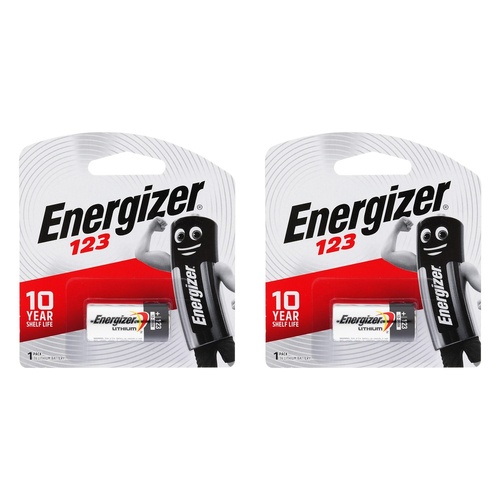 Energizer Lithium Photo 123 3V Battery Pack of 2
