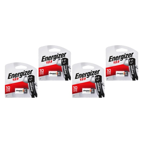 Energizer Lithium Photo 123 3V Battery Pack of 4