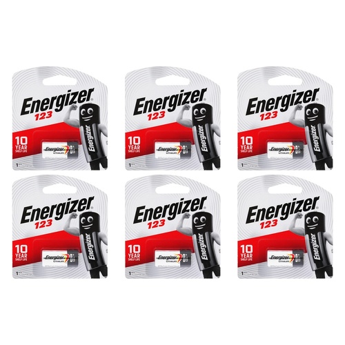 Energizer Lithium Photo 123 3V Battery Pack of 6