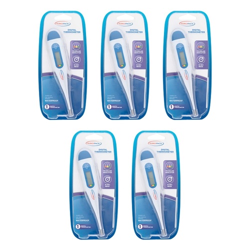 SurgiPack Digital Thermometer Standard Pack of 5