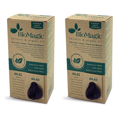 Bio Magic Permanent Dark Brown Mahogany Gold 44/43 x 4 Bundle of 2