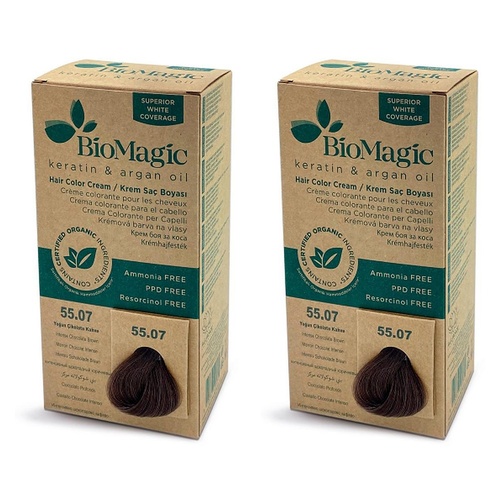 Bio Magic Permanent Intense Choc Brown 55/07 Pack of 2