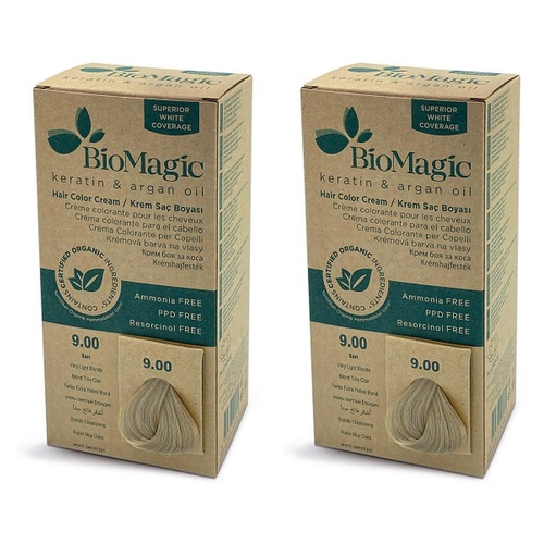 Bio Magic Permanent Very Light Blonde 9/00 Pack of 2