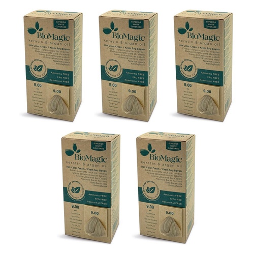 Bio Magic Permanent Very Light Blonde 9/00 Pack of 5