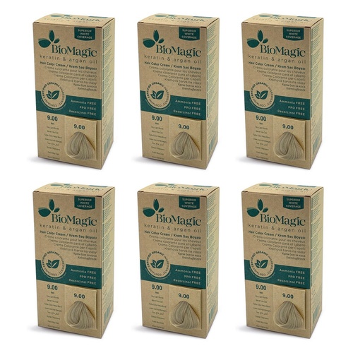 Bio Magic Permanent Very Light Blonde 9/00 Pack of 6