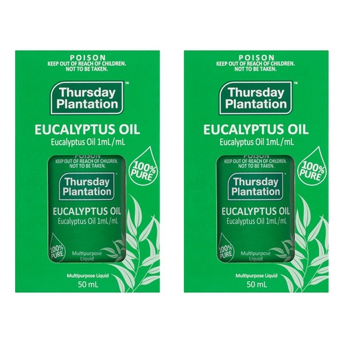 Thursday Plantation Eucalyptus Oil 50mL Pack of 2