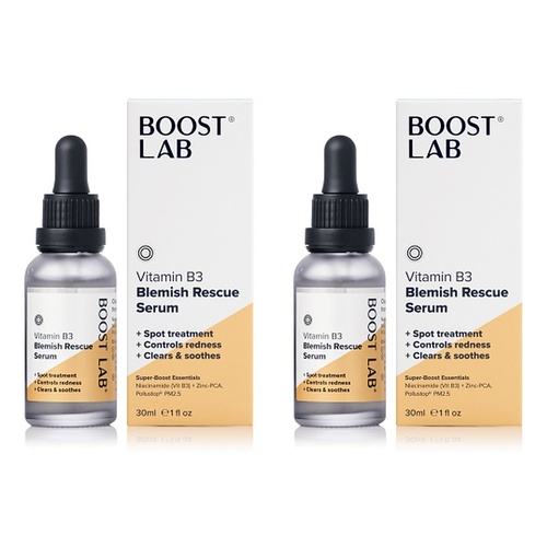 Boost Lab Vitamin B3 Blemish Rescue Serum 30mL Pack of 2