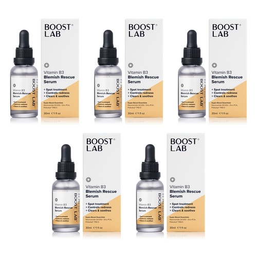 Boost Lab Vitamin B3 Blemish Rescue Serum 30mL Pack of 5