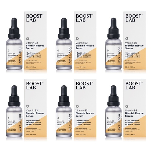 Boost Lab Vitamin B3 Blemish Rescue Serum 30mL Pack of 6