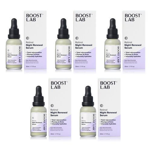 Boost Lab Retinol Night Renewal Serum 30mL Pack of 5