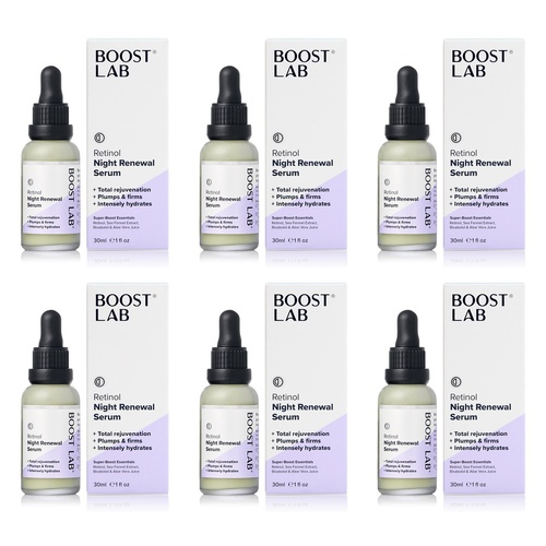 Boost Lab Retinol Night Renewal Serum 30mL Pack of 6