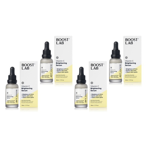 Boost Lab Vitamin C Brightening Serum 30mL Pack of 4